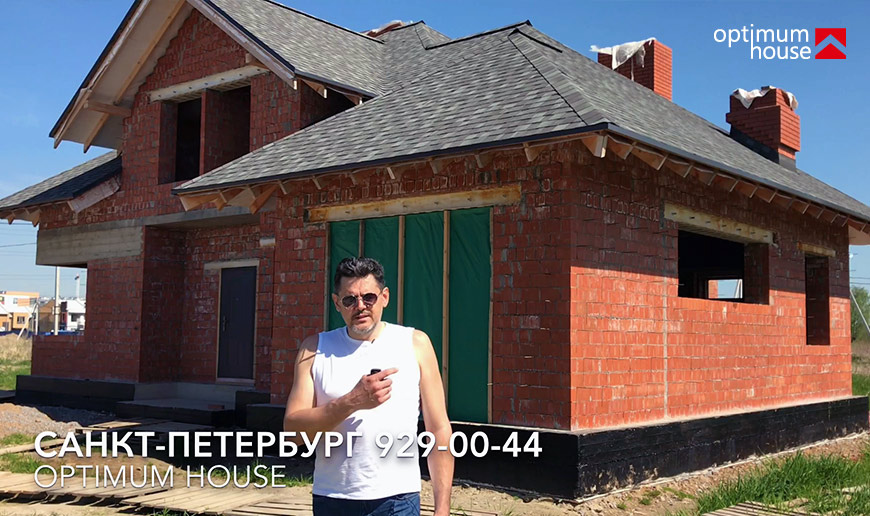 Кирпичный дом по проекту Петергоф - Видео Optimum House